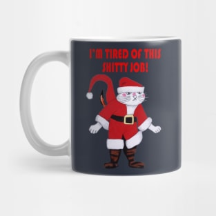 Meowy Catmas Cat Santa Mug